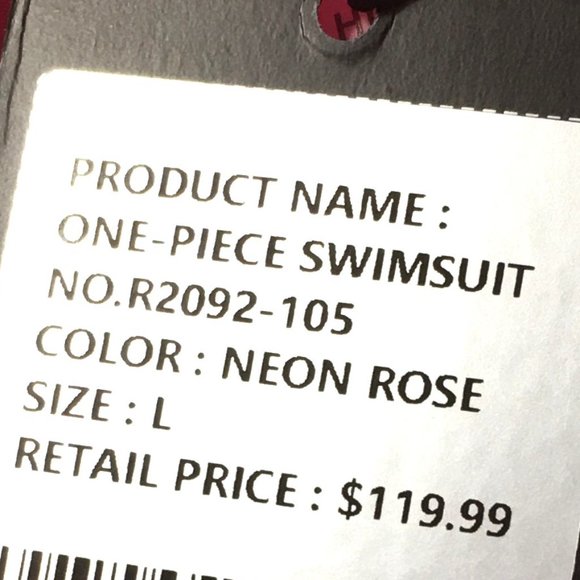 RELLECIGA High Cut Bandeau One Piece Swimsuit  🦩 NEW WITH TAGS! - Picture 10 of 14